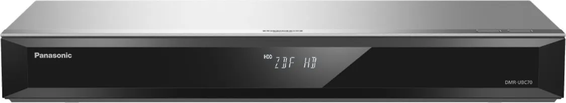 Panasonic DVB-C/T2 4K UHD -Blu-ray -soitin ja 500 Gt HD-digiboksi, hopea