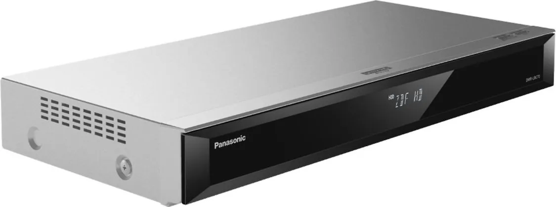 Panasonic DVB-C/T2 4K UHD -Blu-ray -soitin ja 500 Gt HD-digiboksi, hopea