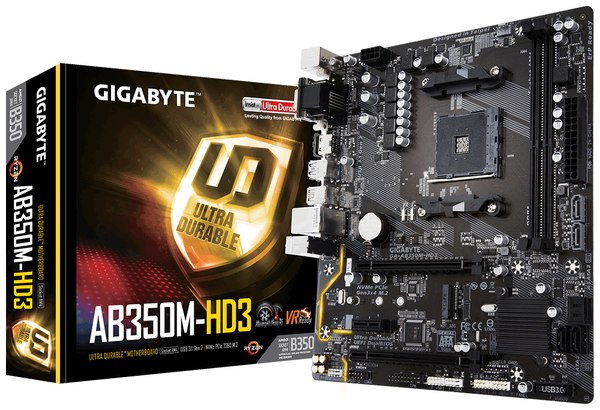 Gigabyte GA-AB350M-HD3 mATX - moderkort