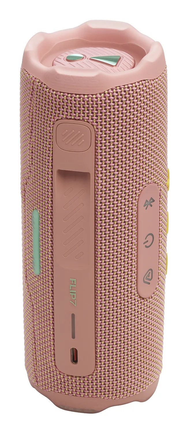JBL Flip 7 Bluetooth Portable Speaker, Pink