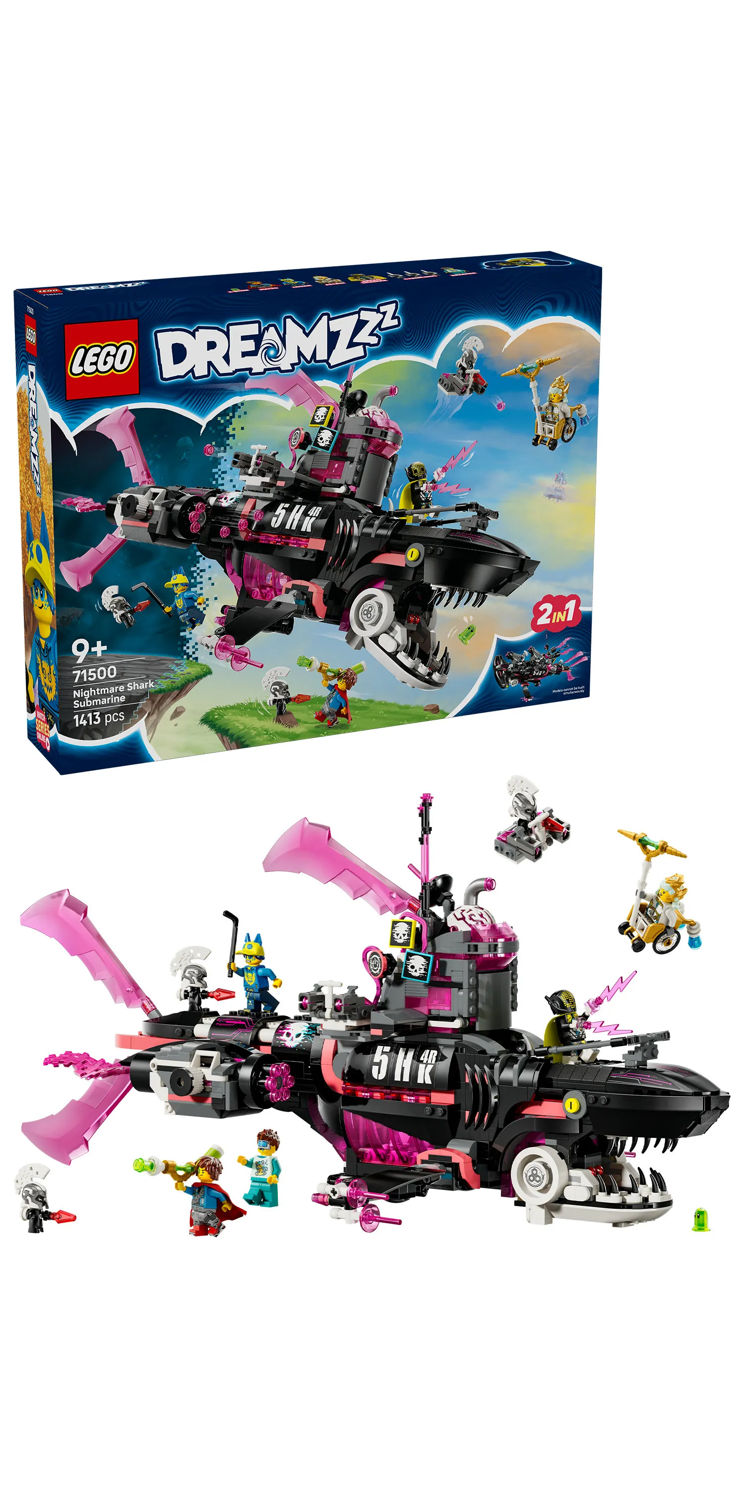 LEGO DREAMZzz Nightmares Shark Submarine 71500