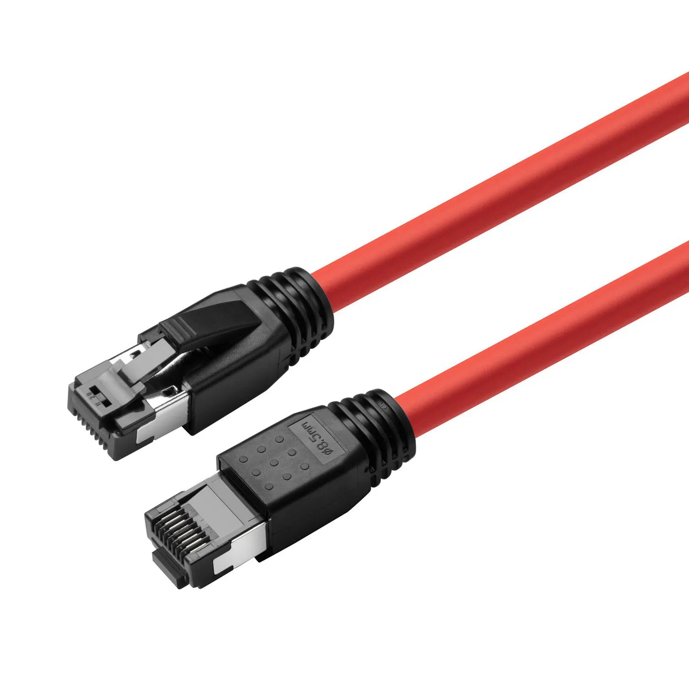 MicroConnect Cat8.1 S/FTP RJ45 3m n&auml;tverkskabel, r&ouml;d