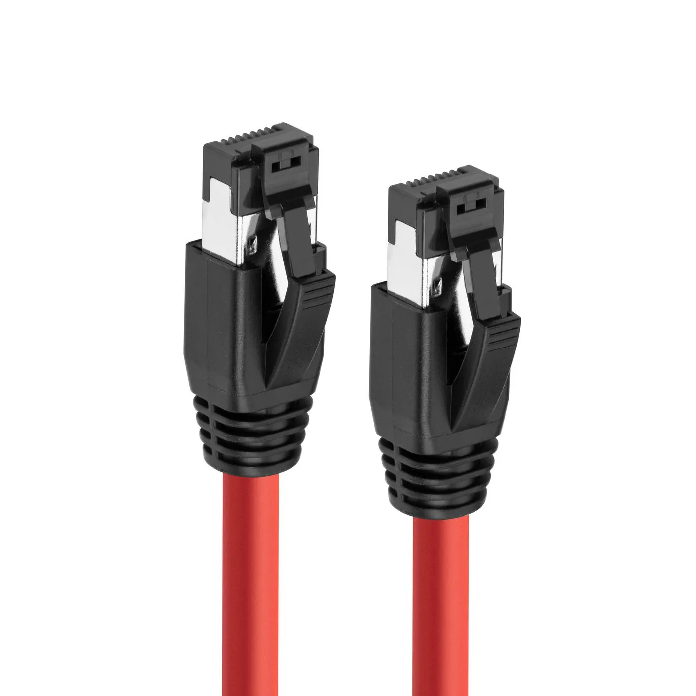 MicroConnect Cat8.1 S/FTP RJ45 3m n&auml;tverkskabel, r&ouml;d