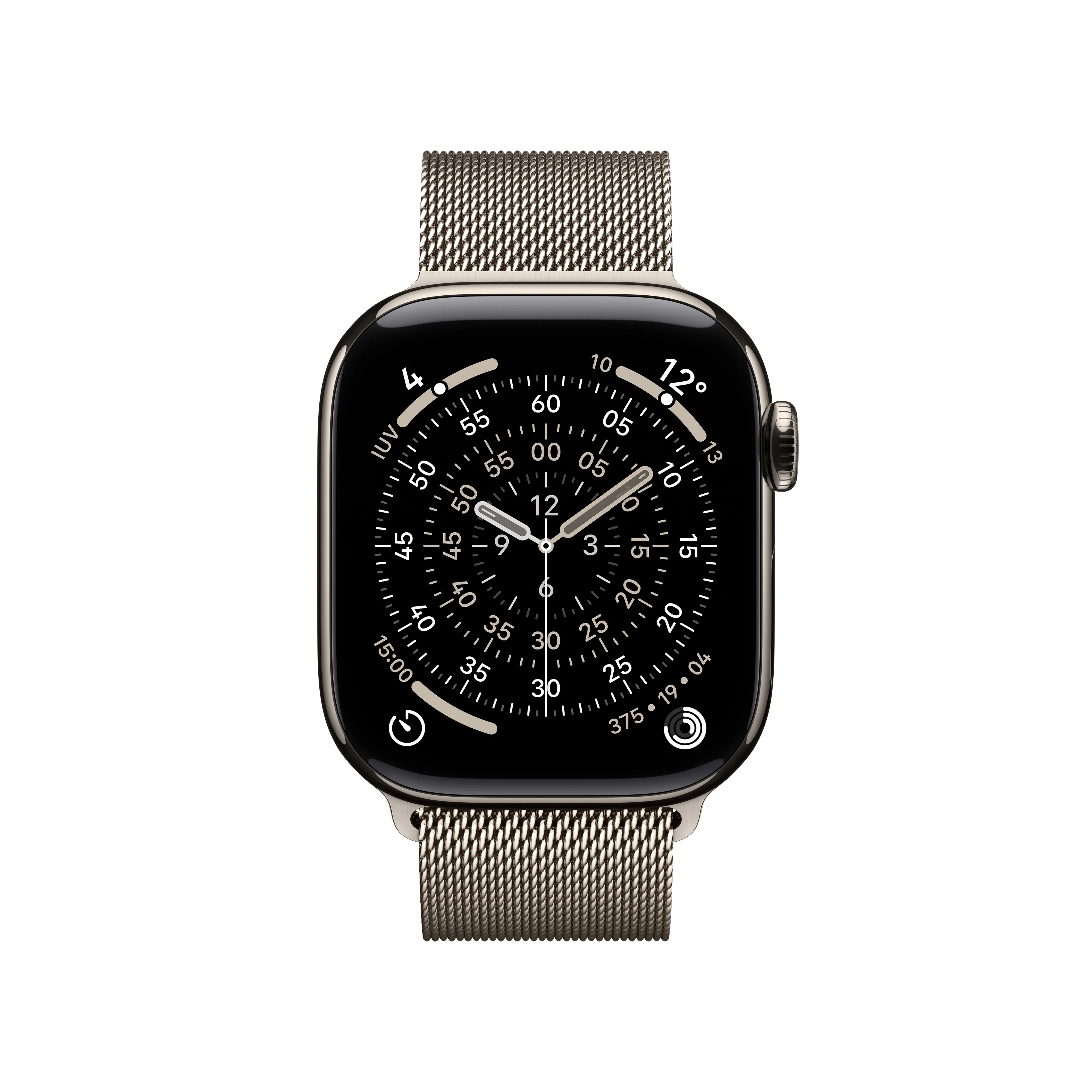 Apple Watch Series 11 (GPS + Cellular) 42mm Natural Titanium Case with Milanese Loop