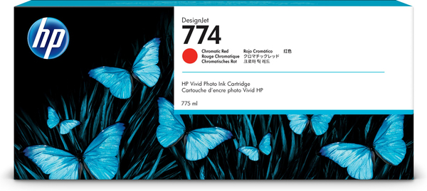 HP 774 775-ml Chromatic Red Ink Crtg