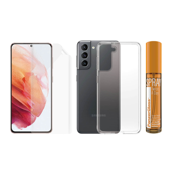 PanzerGlass Galaxy S21 Hygiene Pack (TPU, ClearC
