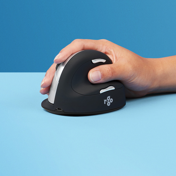 R-Go HE Break Wireless Ergonomic Mouse, Black