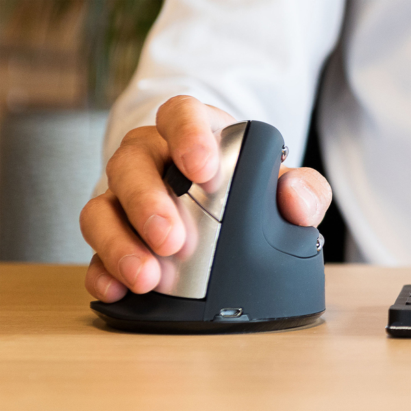 R-Go HE Break -langaton ergonominen hiiri, musta