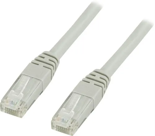Deltaco Cat6 U/UTP -verkkokaapeli, 2 m, Harmaa