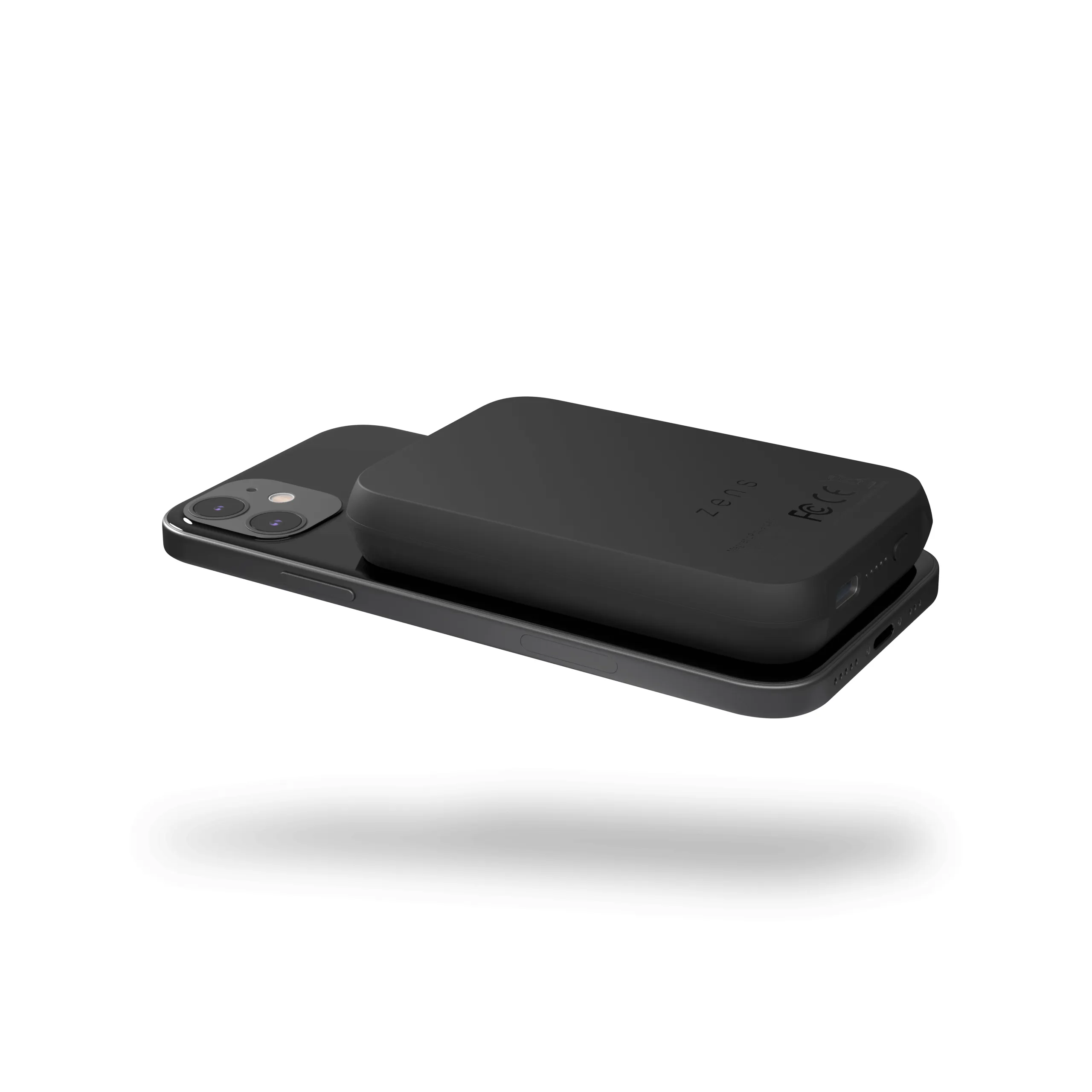 ZENS Magnetic Qi Powerbank One Side 4000mAh Black