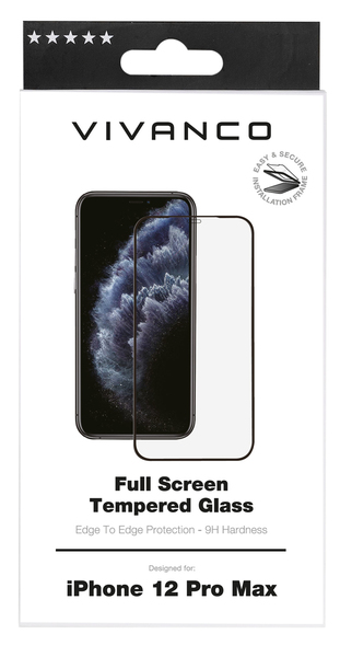 Vivanco iPhone 12 Pro Max - Screen Glass (Full Screen)