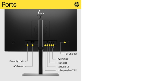 HP 24&quot; E24q G5 QHD, IPS -n&auml;ytt&ouml;