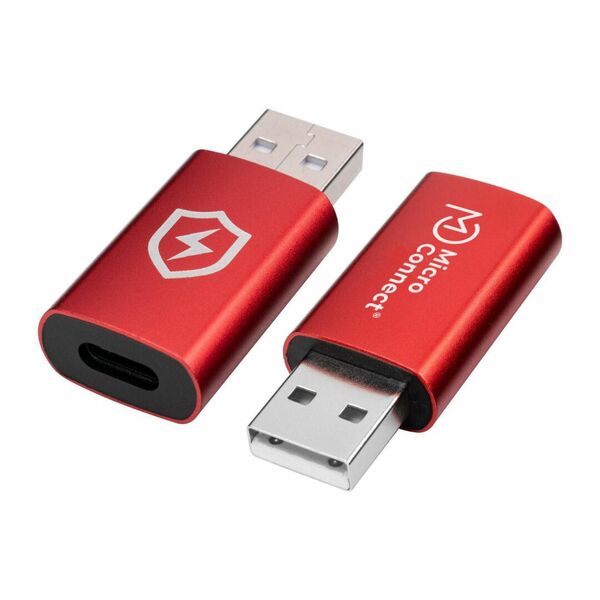 Safe Charge USB-A to C Data Blocker adapter