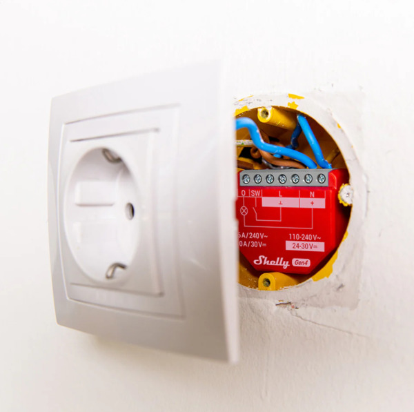 Shelly 1PM Gen4 4-pack - smart switch with power monitoring, multiprotocol support