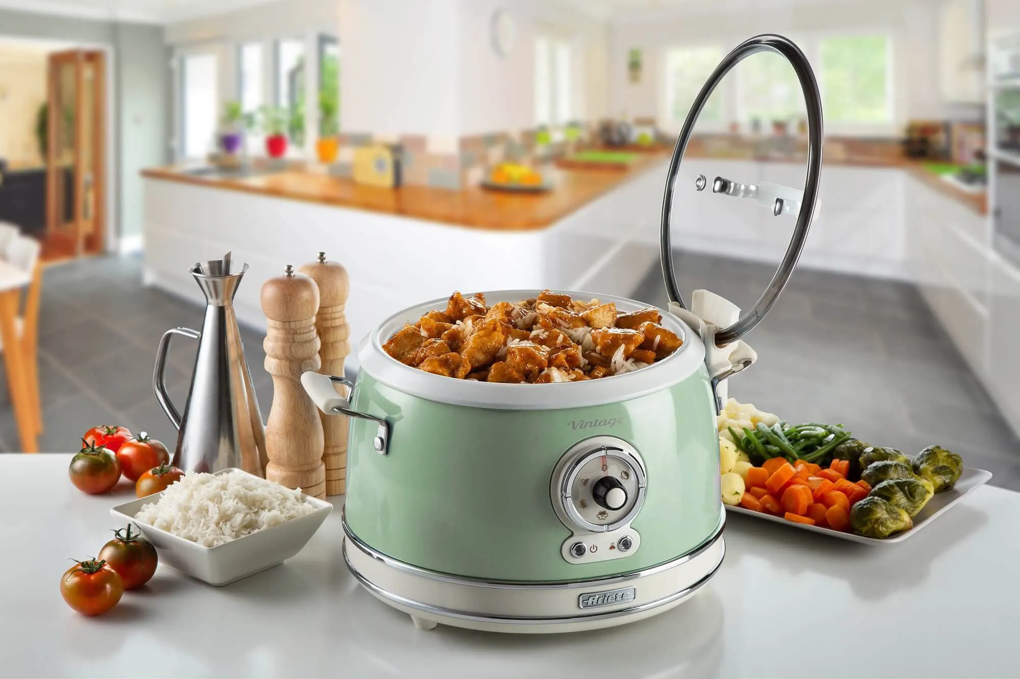 Ariete Vintage 2904GR Multicooker, 3.5L, Green