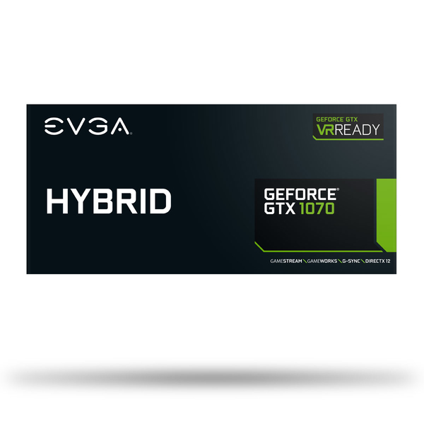 EVGA GeForce GTX 1070 HYBRID GAMING -n&auml;yt&ouml;nohjain