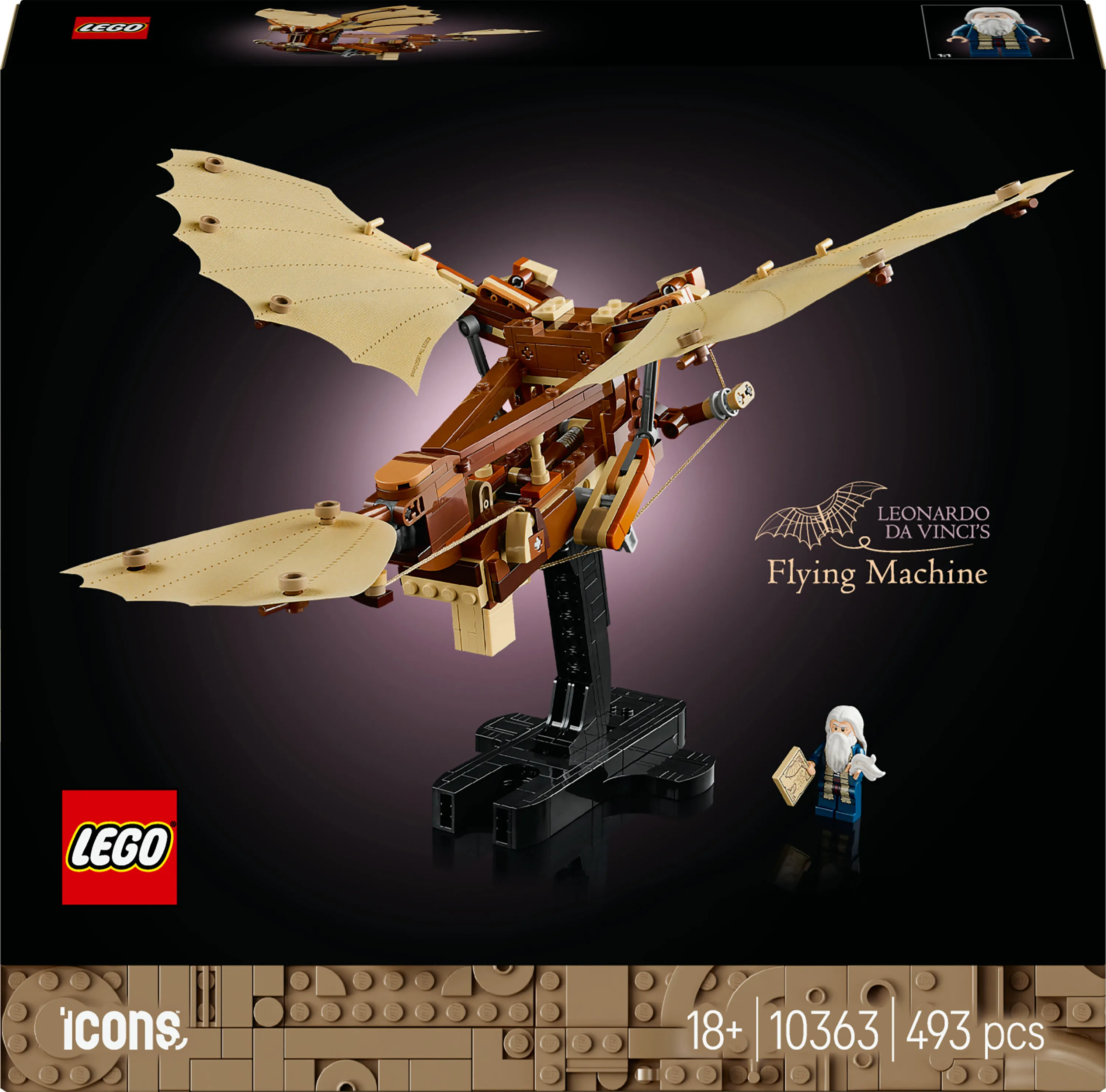 LEGO Icons Leonardo da Vincis flygande maskin 10363