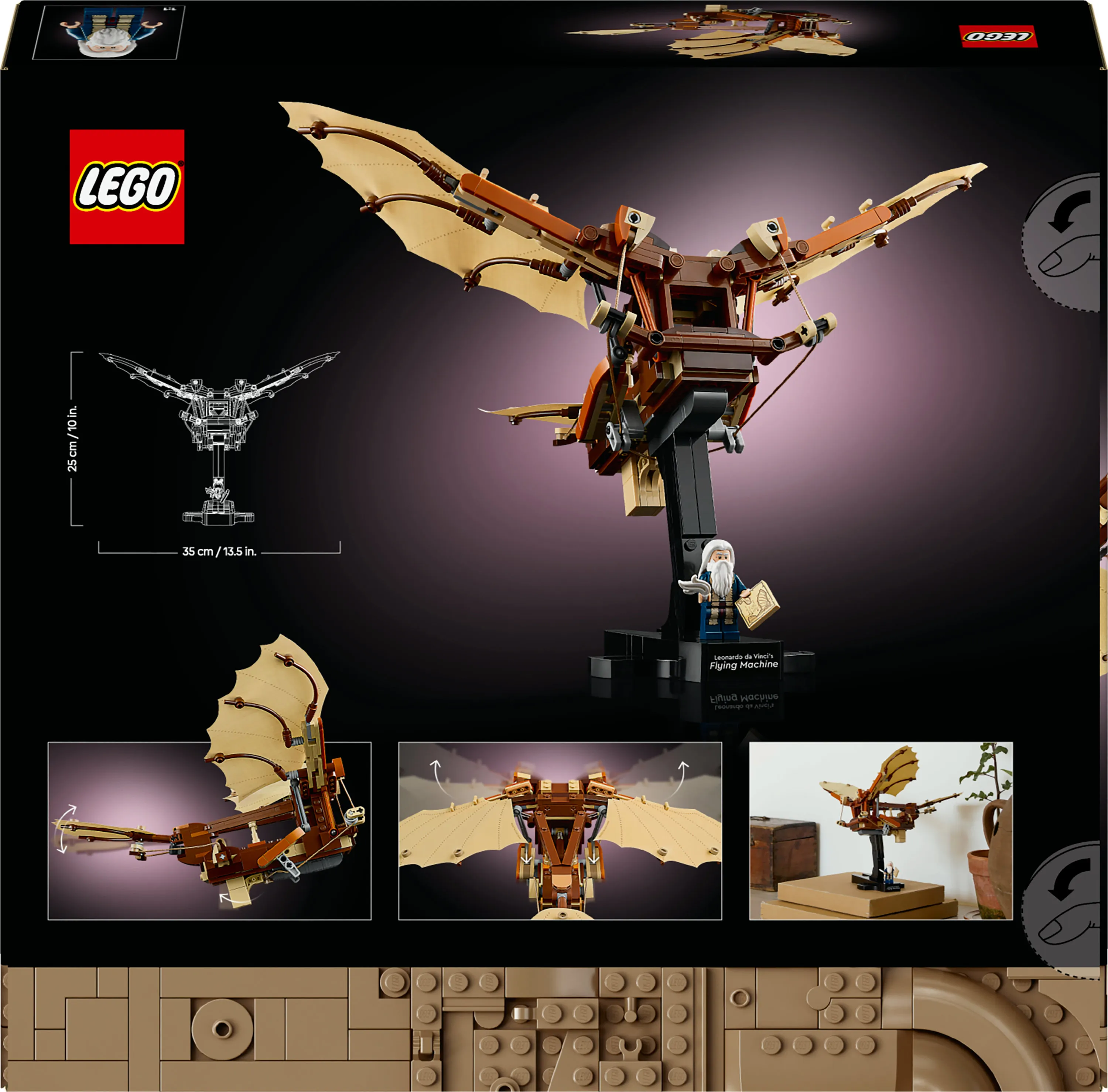 LEGO Icons Leonardo da Vincis flygande maskin 10363