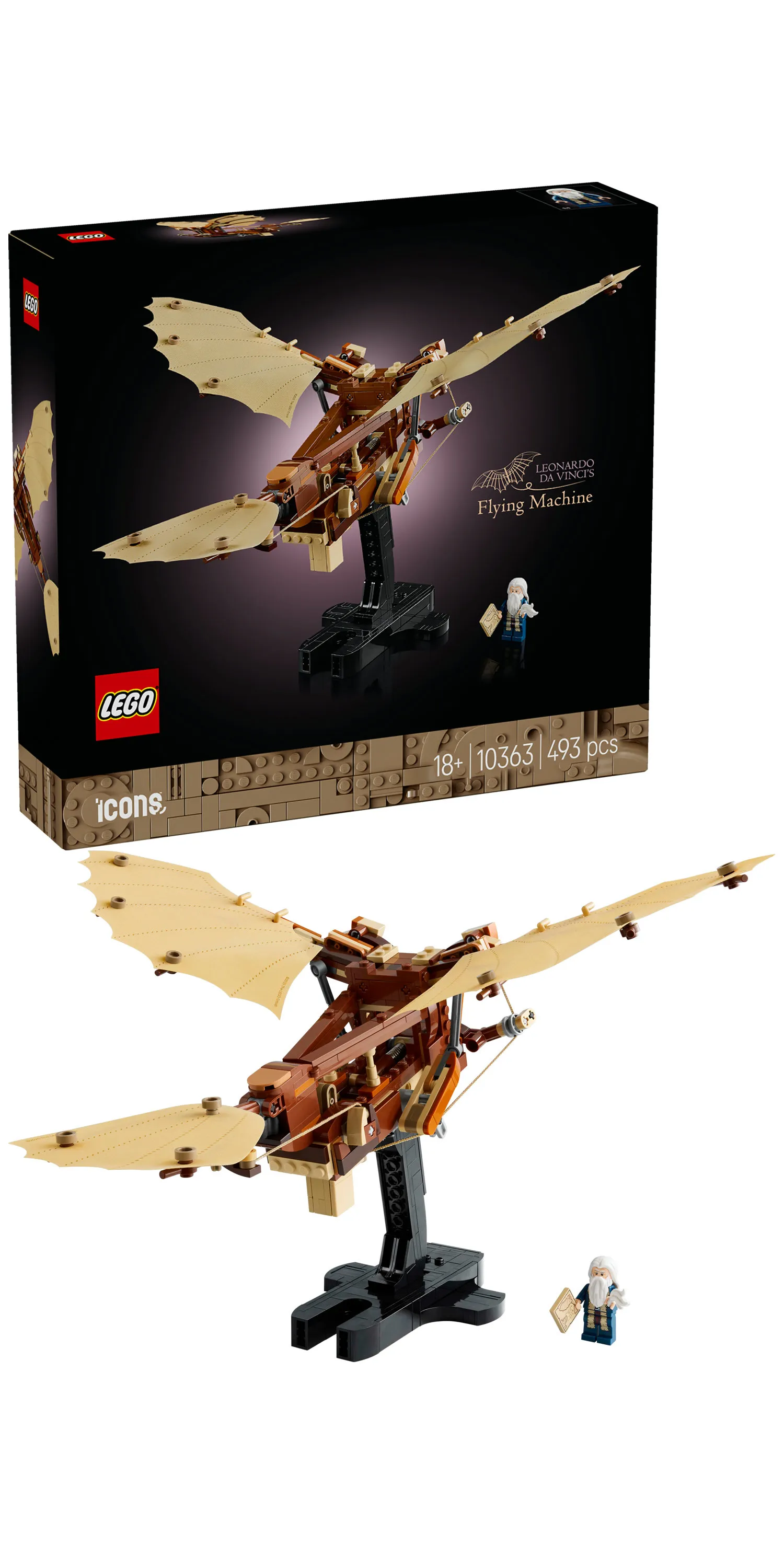 LEGO Icons Leonardo da Vincis flygande maskin 10363