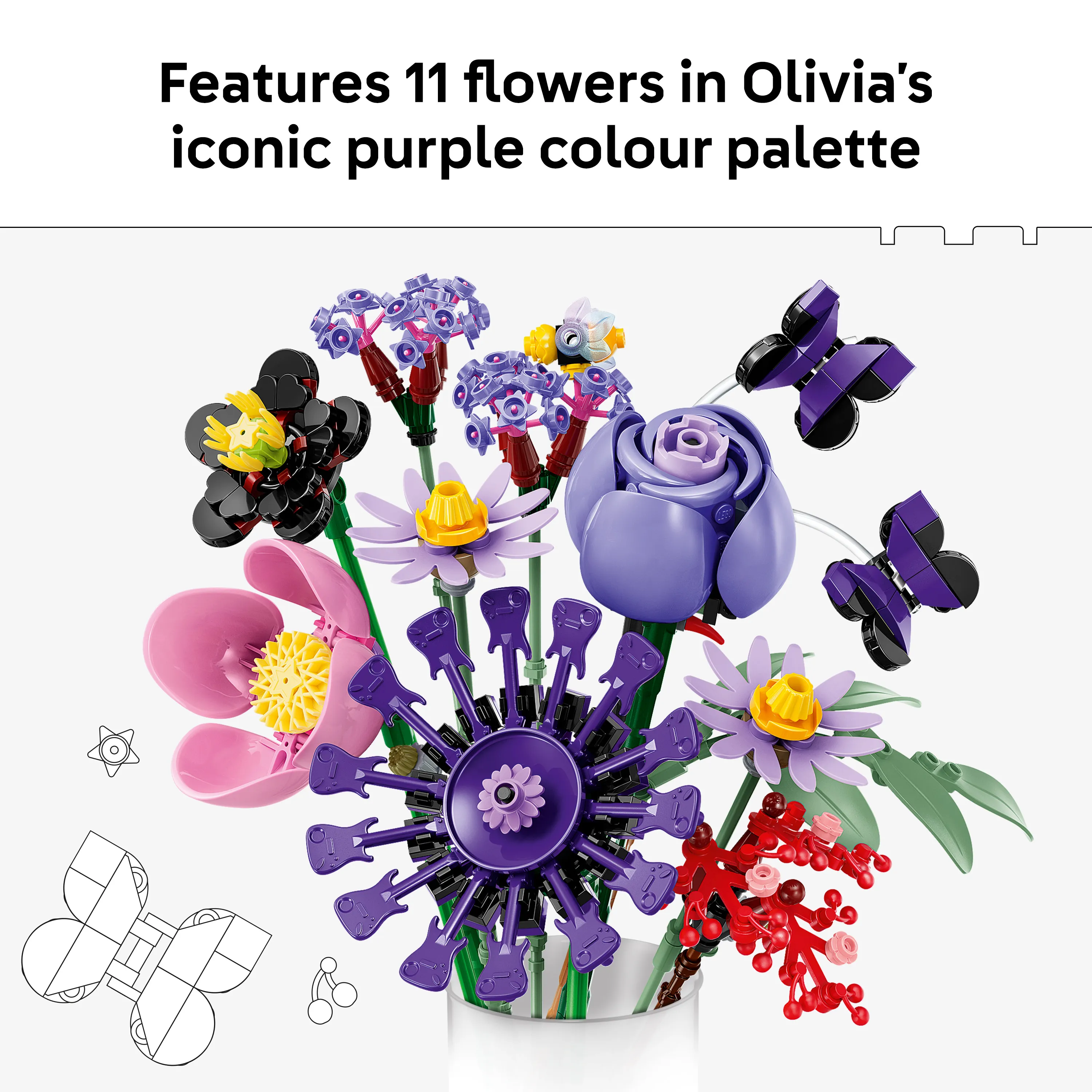 LEGO Botanicals Olivia Rodrigo&rsquo;s Flower Bouquet 11507