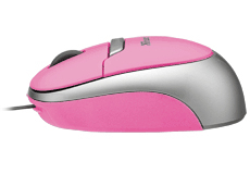 Trust Retractable Optical Mini Mouse Pink