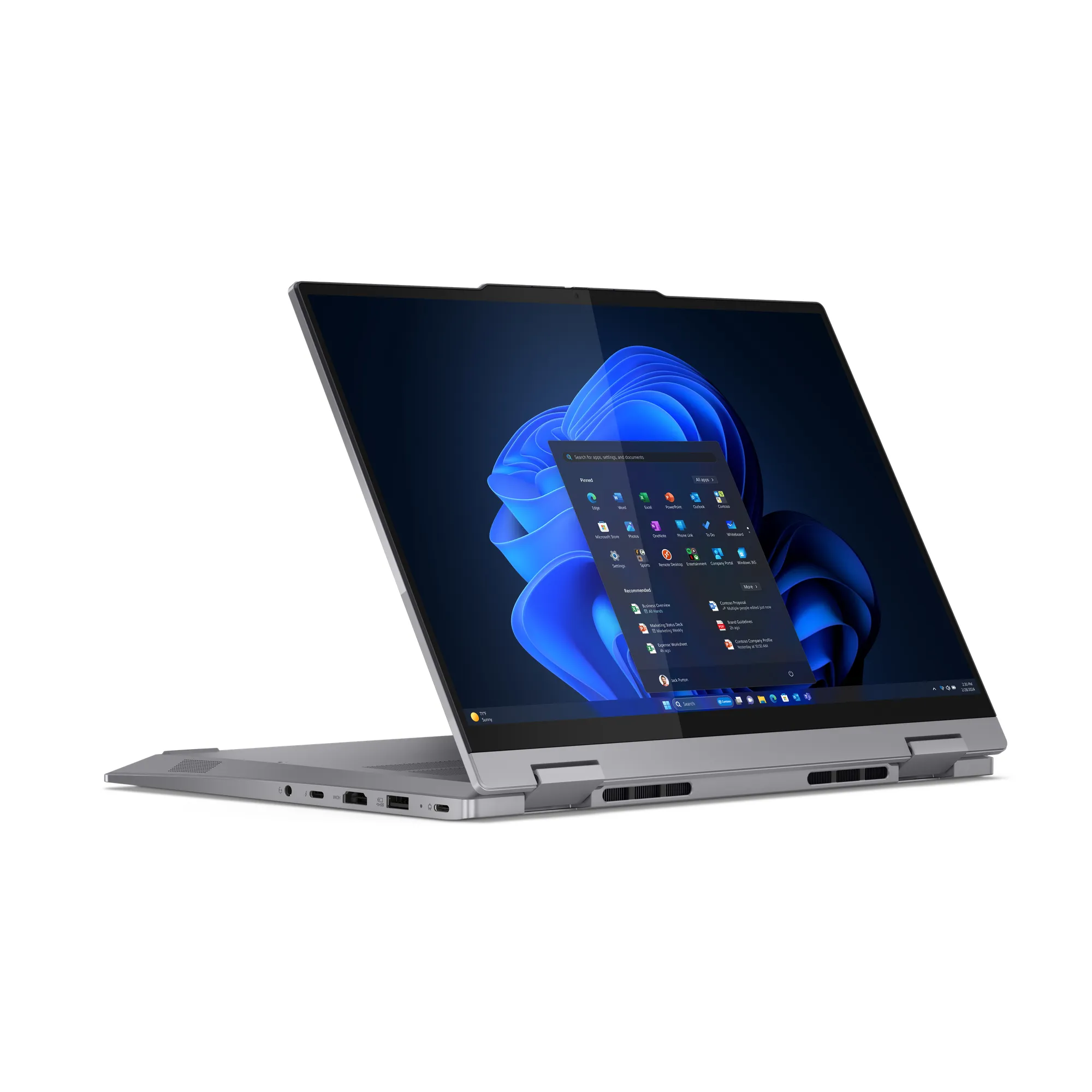 Lenovo ThinkBook 14 2-in-1 Gen 4 14" Ultra 7 155U, 16 Gt, 512 Gt, Win 11 Pro -kannettava, harmaa