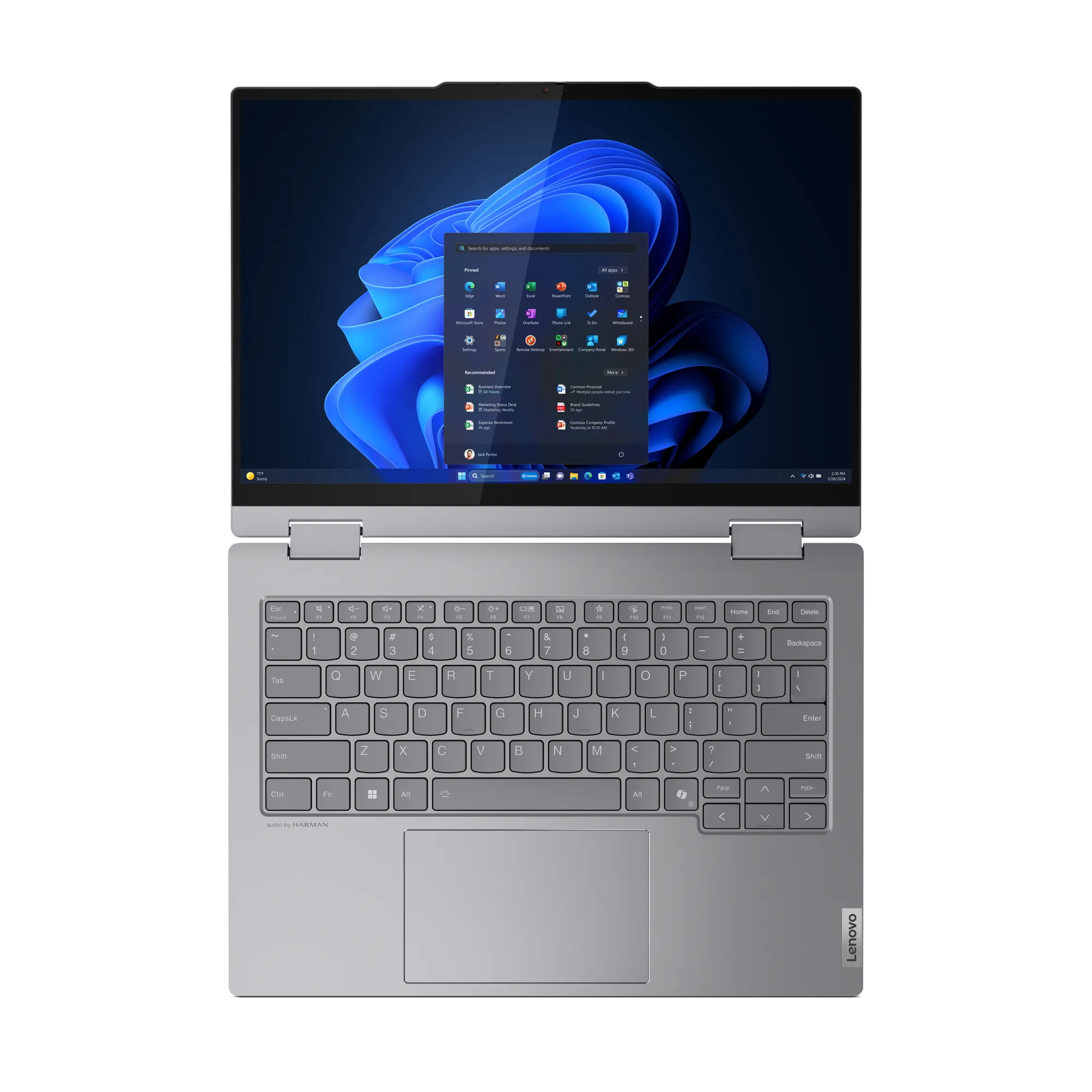Lenovo ThinkBook 14 2-in-1 Gen 4 14" Ultra 7 155U, 16 Gt, 512 Gt, Win 11 Pro -kannettava, harmaa