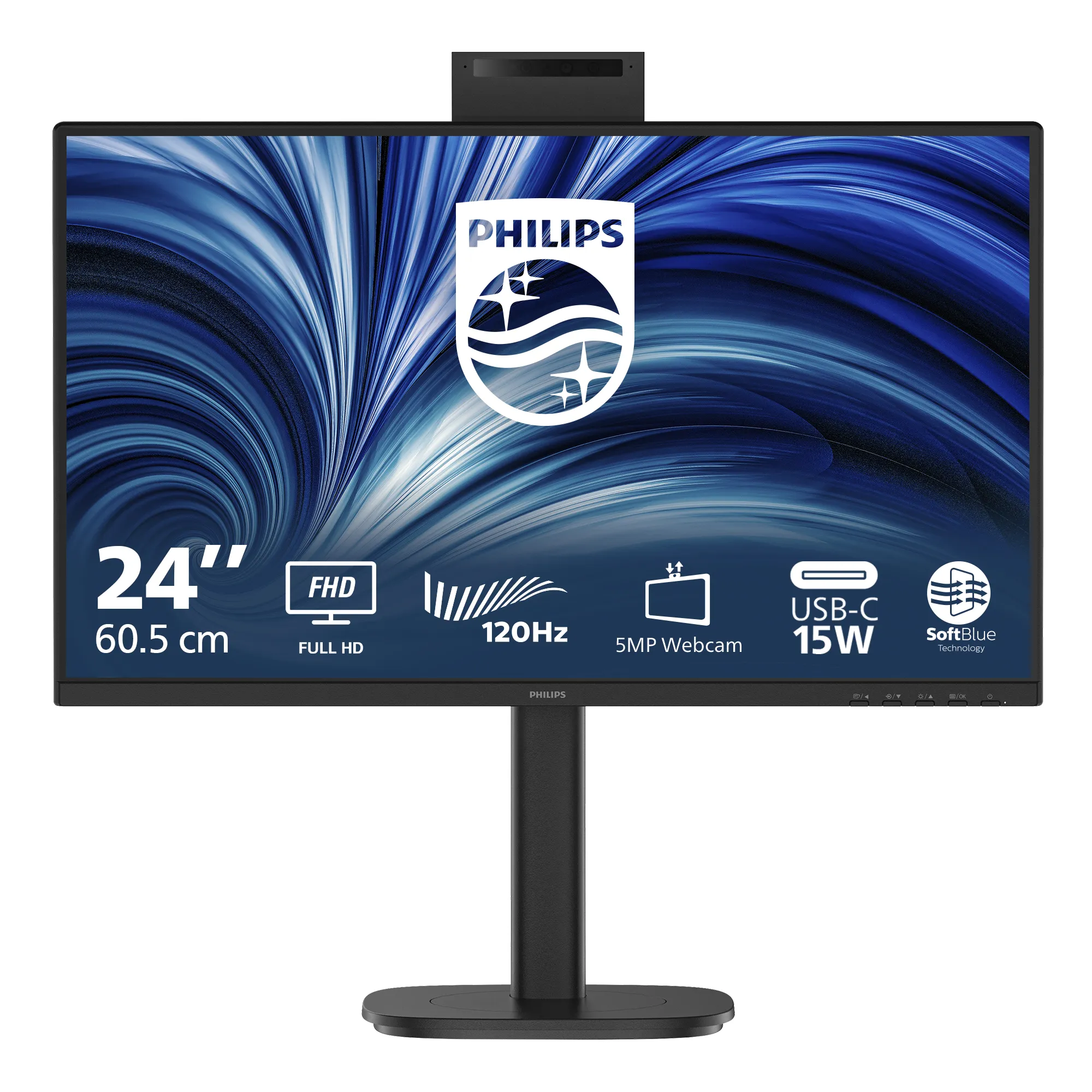 Philips 24B2N3200JH 23.8" Full HD, IPS, 120Hz -n&auml;ytt&ouml;, USB-C hub