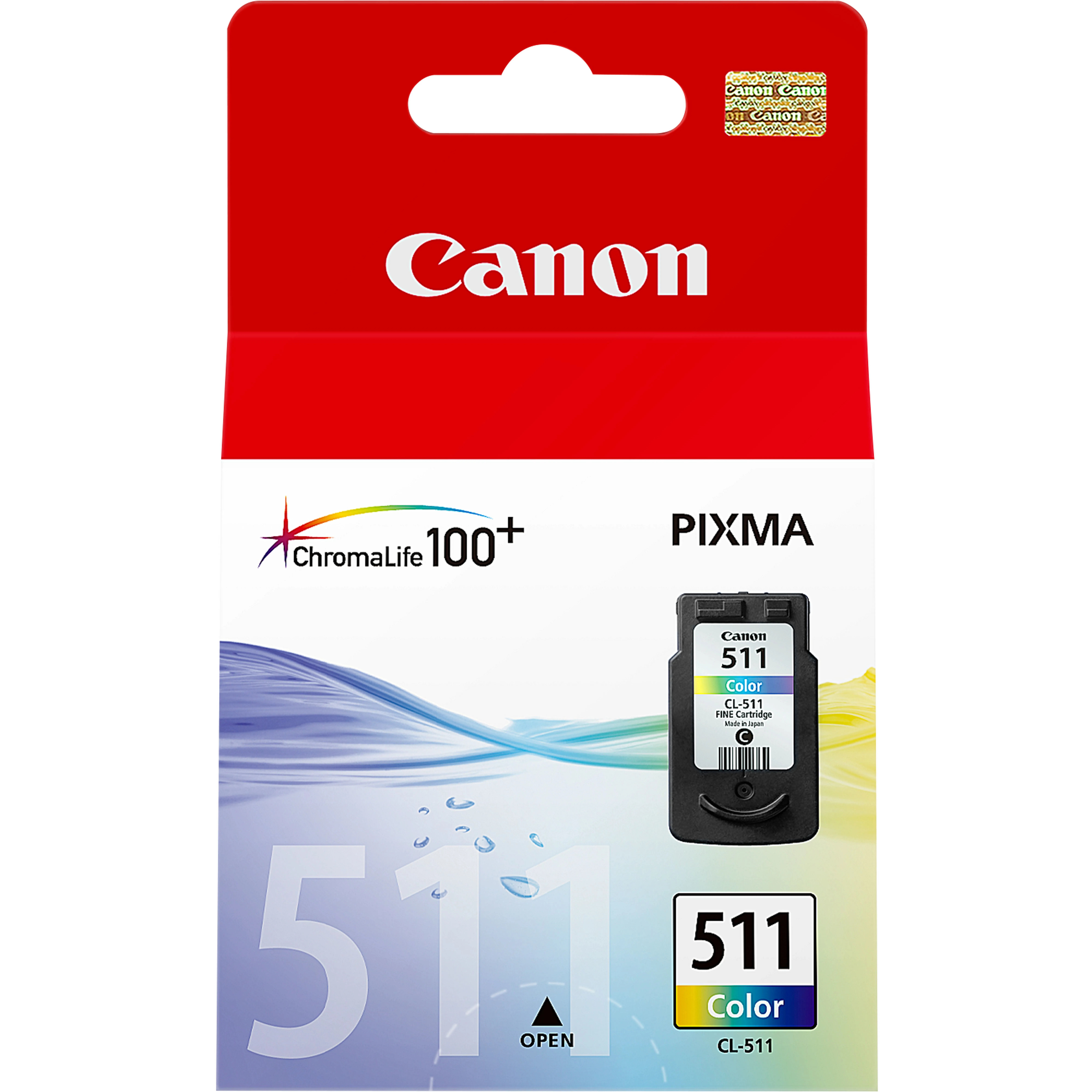 Canon CL-511 ink cartridge, 9 ml, Cyan, Magenta, Yellow