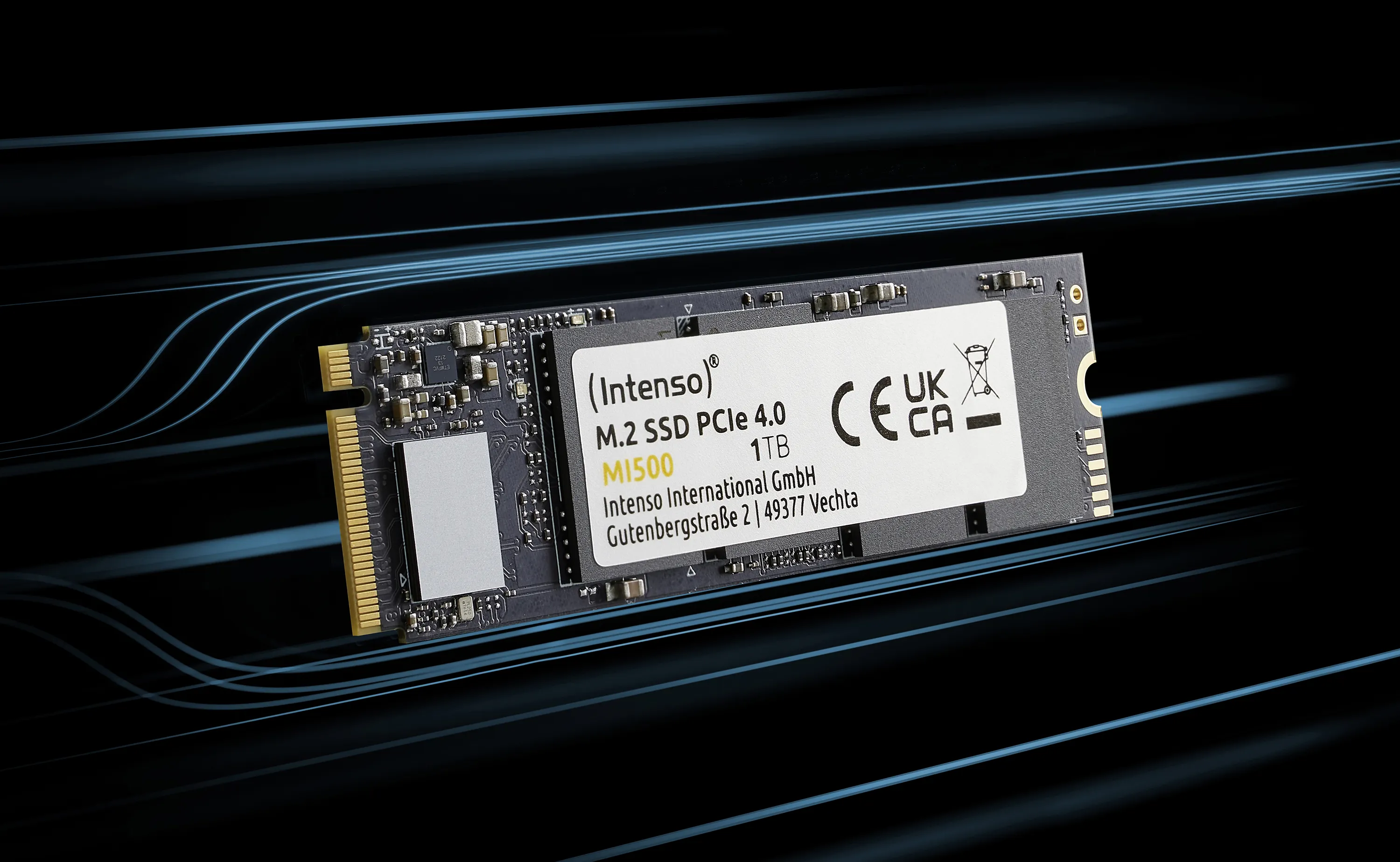 Intenso 3836460 1 Tt, PCIe 4.0, M.2 -SSD-levy