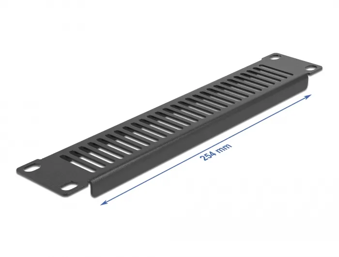 Delock 10? Network Cabinet Panel with ventilation slots vertical 1U bl