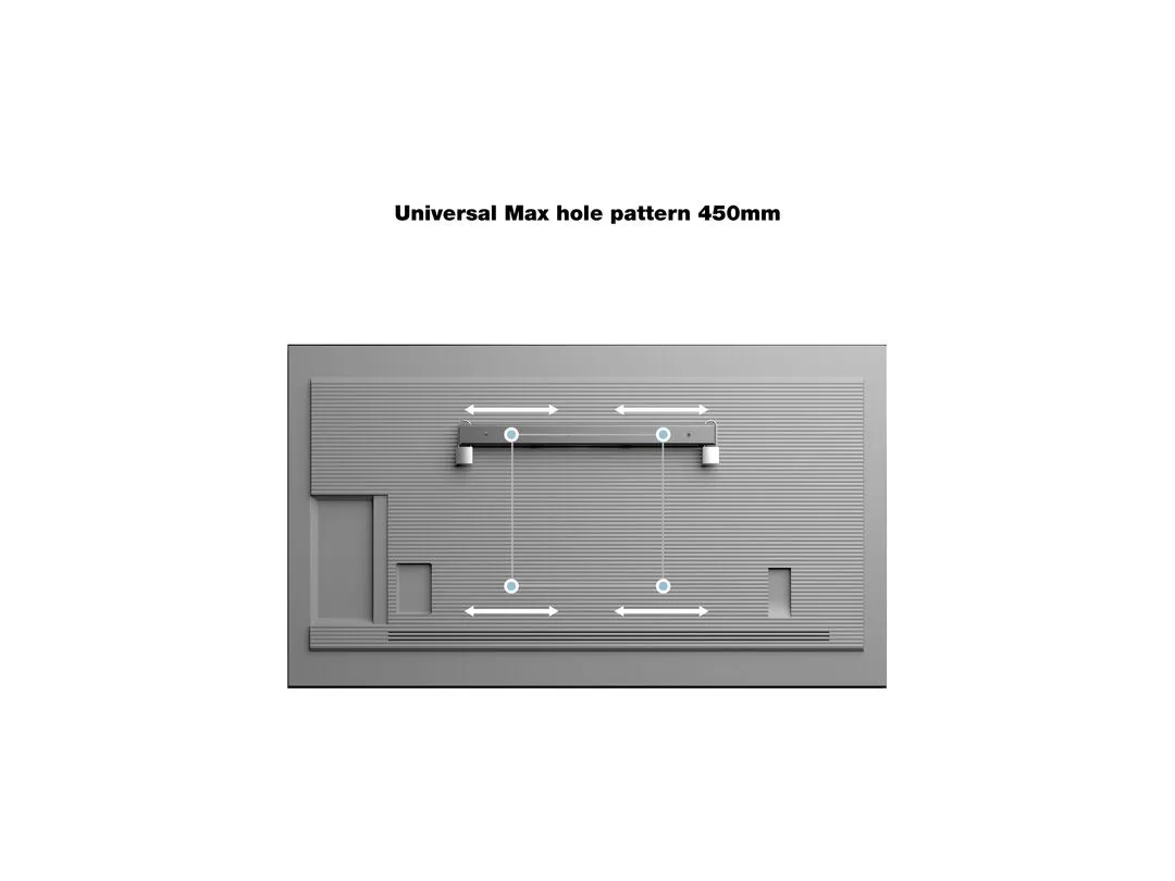 MULTIBRACKETS Universal Public Wallmount Black Small 80kg 26inch-32inch 100x100-400x400 locks included