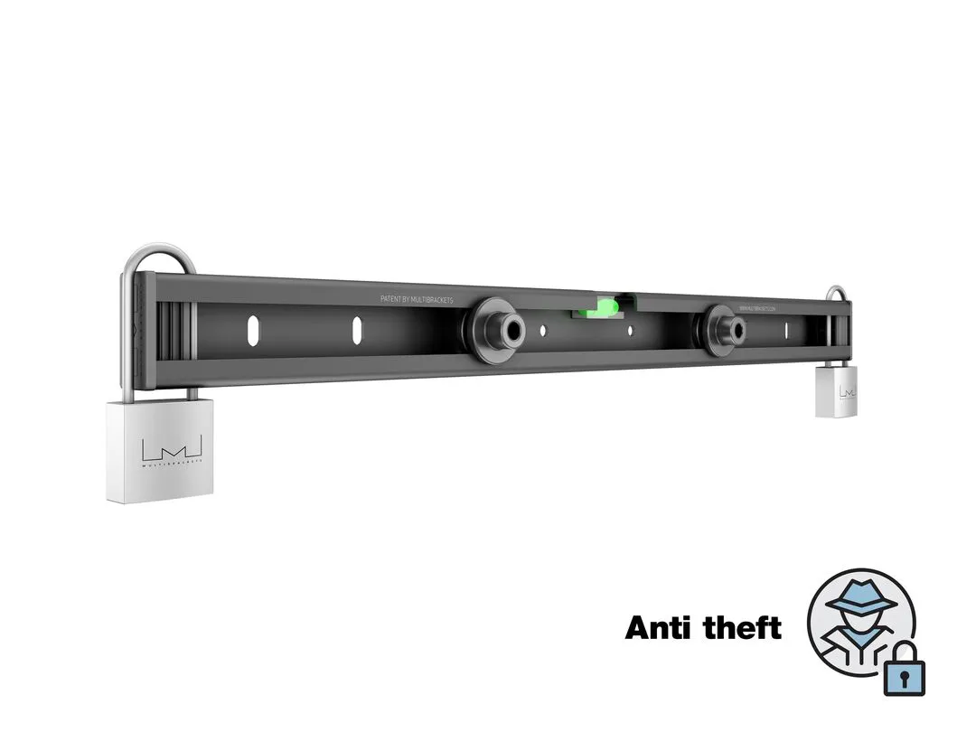 MULTIBRACKETS Universal Public Wallmount Black Small 80kg 26inch-32inch 100x100-400x400 locks included