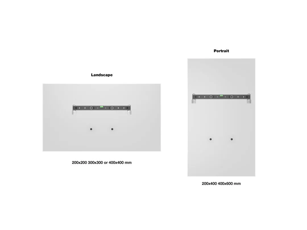 MULTIBRACKETS Universal Public Wallmount Black Small 80kg 26inch-32inch 100x100-400x400 locks included