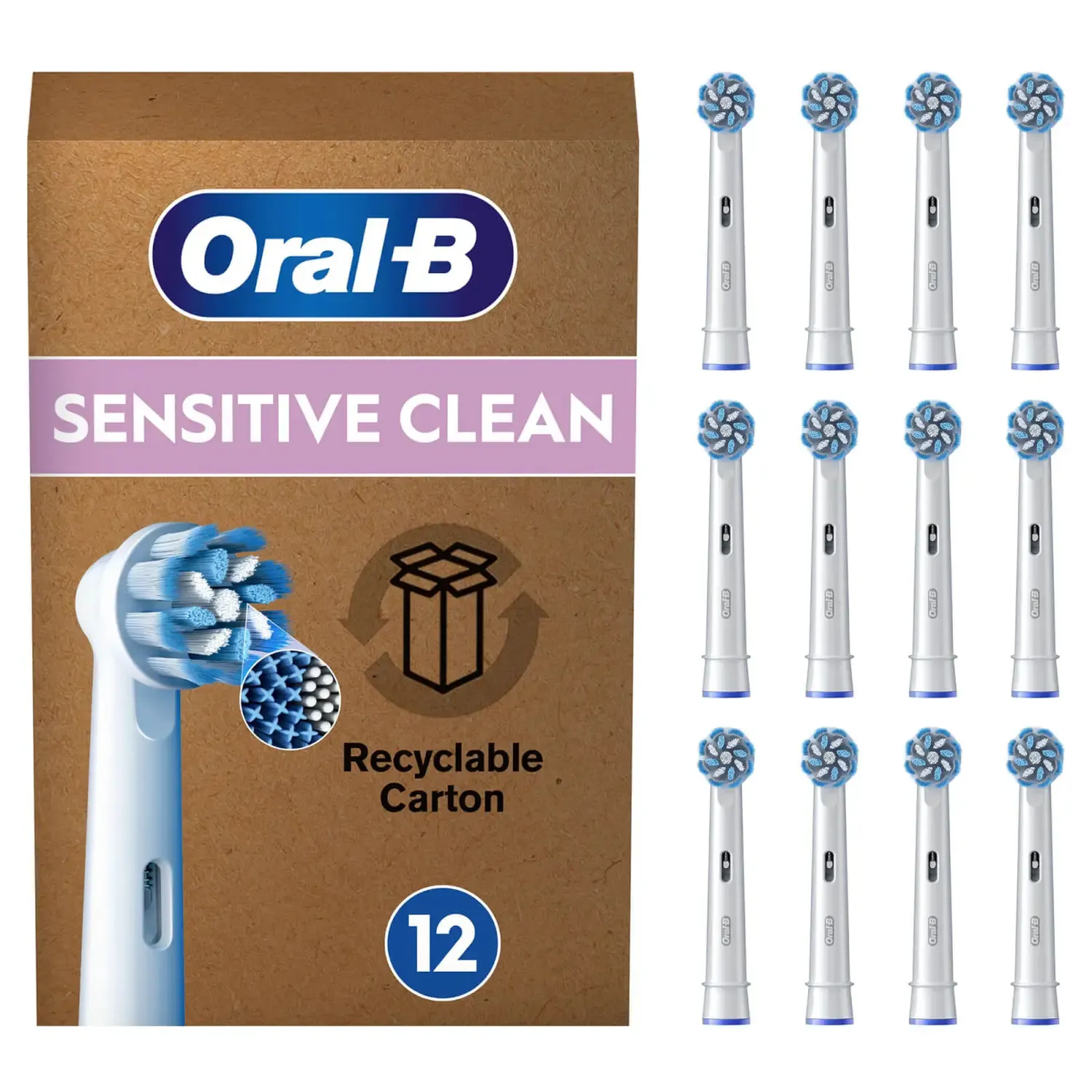 Oral-B Sensitive Clean - brush head, 12pcs