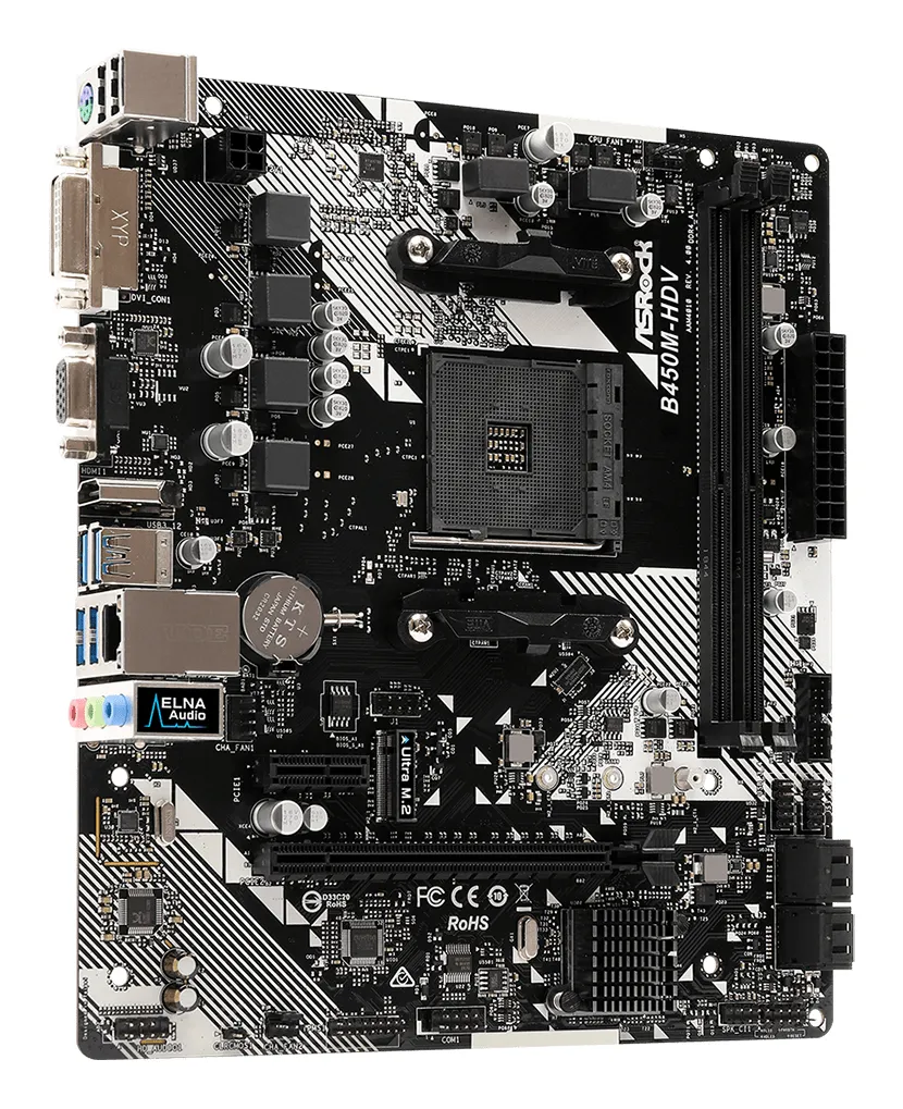 ASRock B450M HDV R4 mATX - moderkort