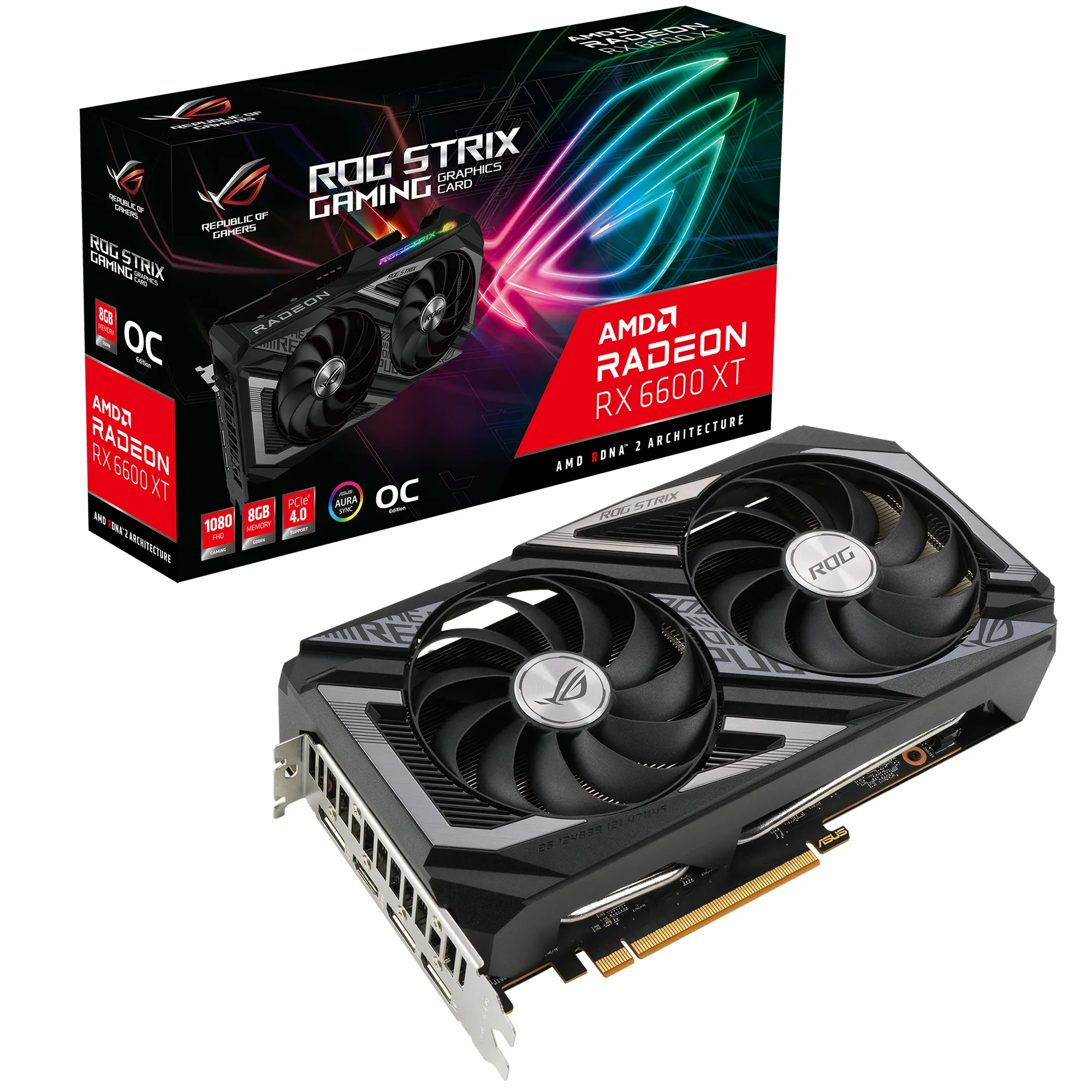 Asus Radeon RX 6600 XT ROG Strix OC 8GB - Graphics card