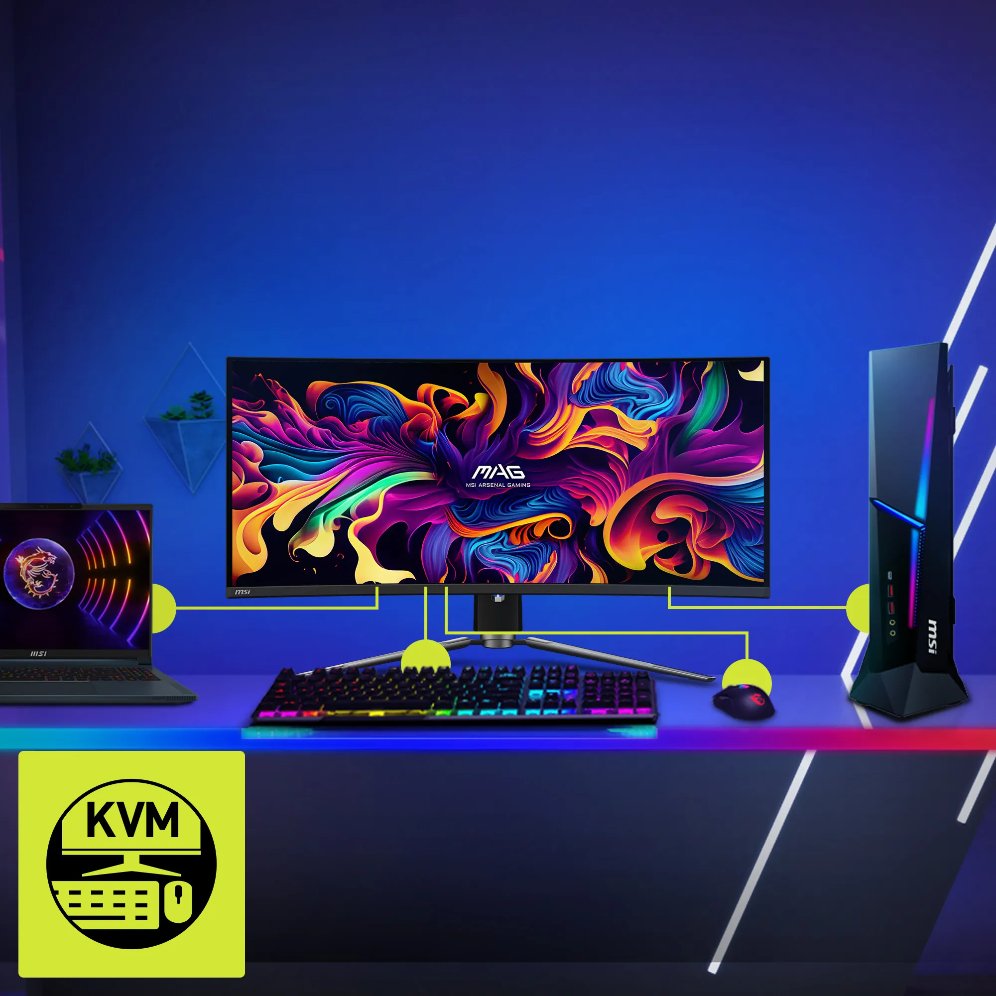 MSI 34&quot; MAG 341CQPDE QD-OLED UWQHD, OLED - monitor