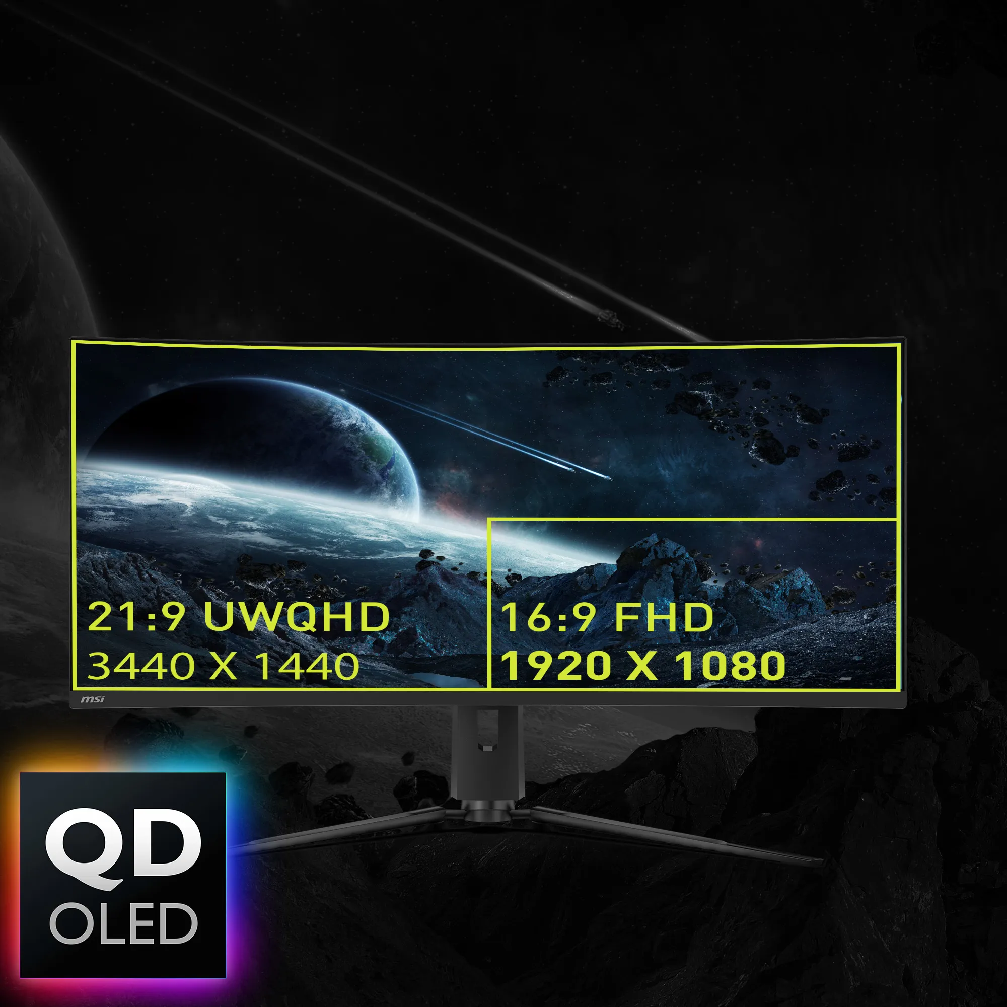 MSI 34" MAG 341CQPDE QD-OLED UWQHD, OLED - monitor