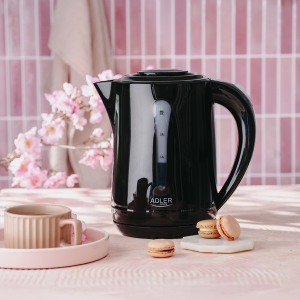 Adler AD 1244b kettle, 2.5L, 2200W, Black