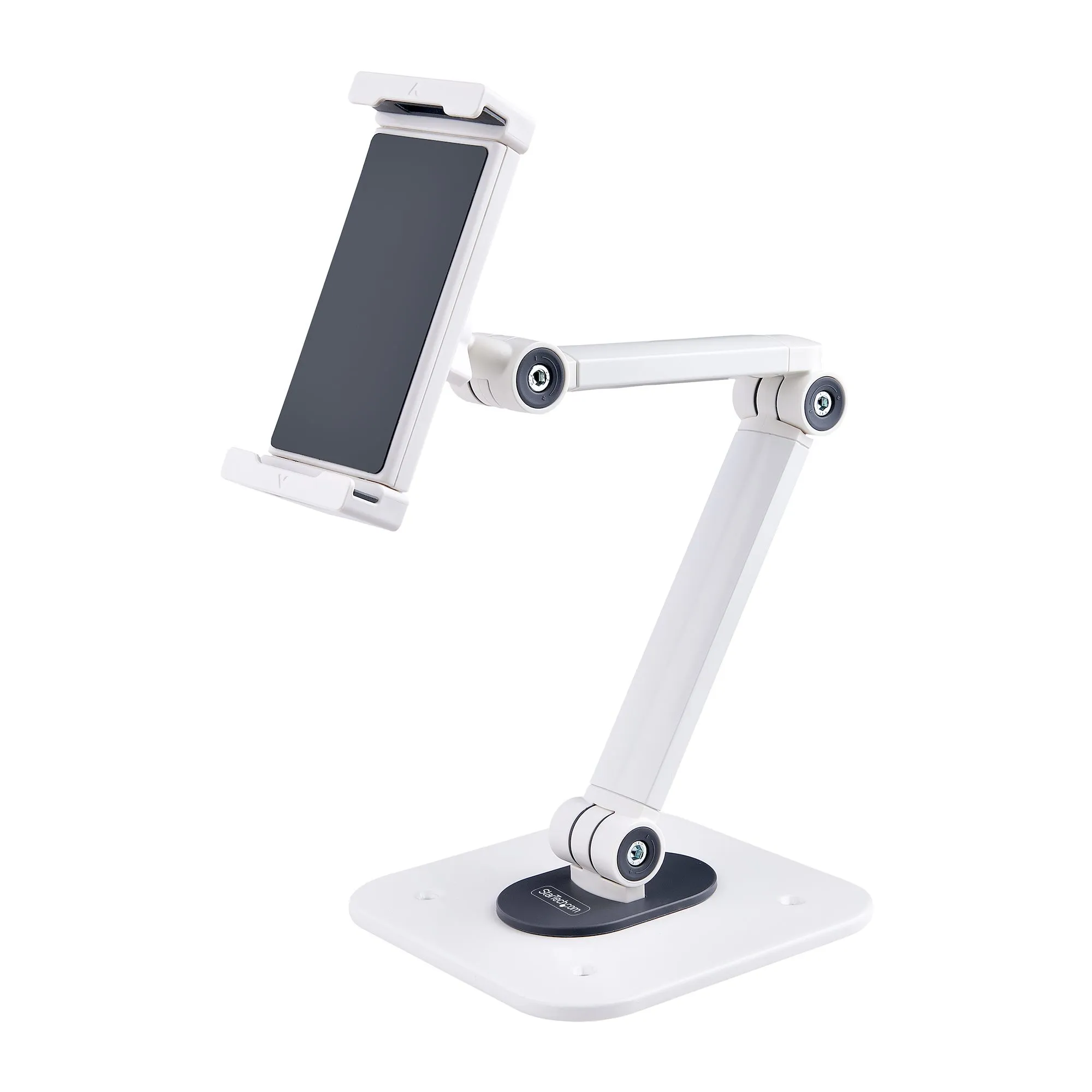 STARTECH.COM Adjustable Tablet Stand Up to 1kg Universal Tablet Stand Holder for Desk / Wall Ergonomic Articulating Tablet Mount