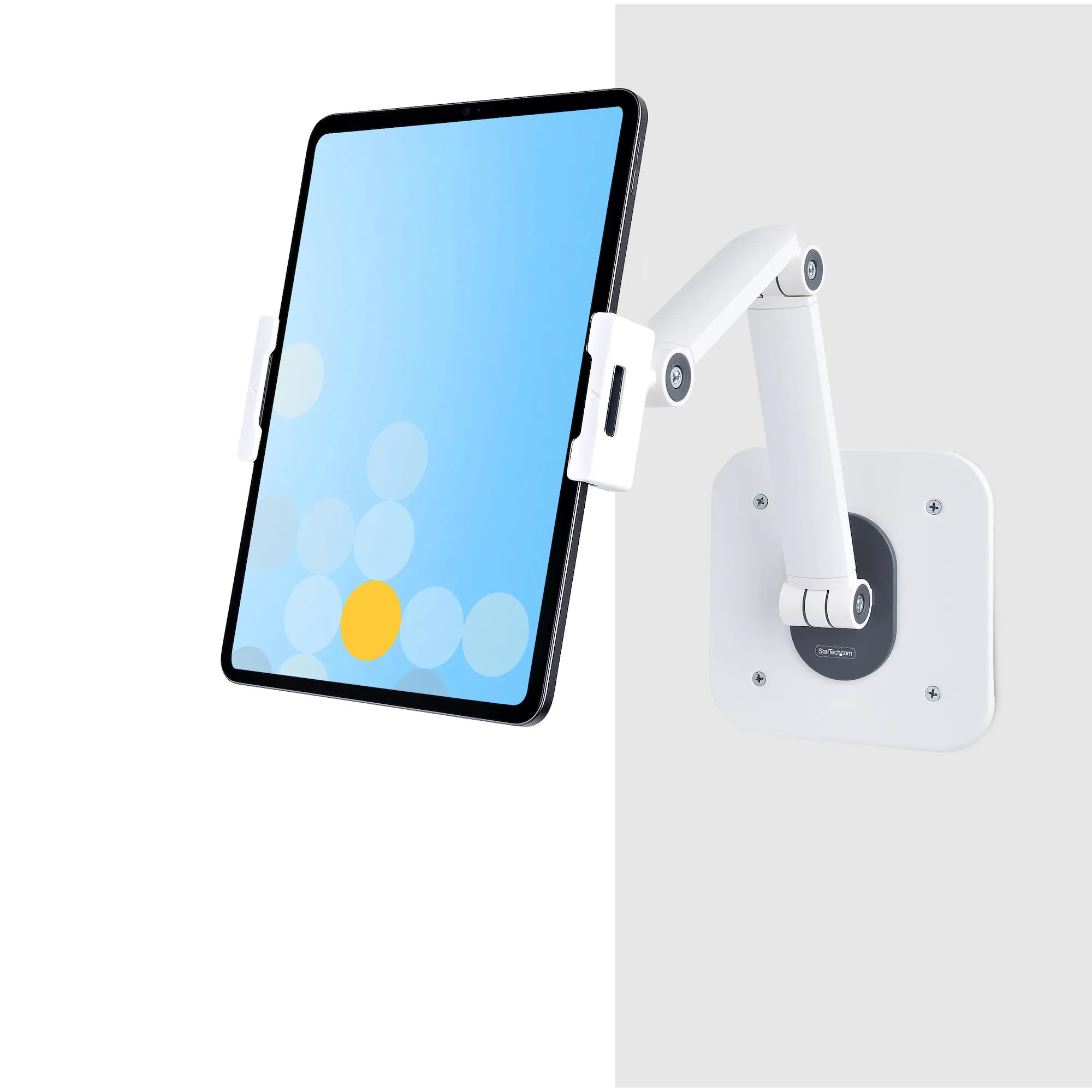 STARTECH.COM Adjustable Tablet Stand Up to 1kg Universal Tablet Stand Holder for Desk / Wall Ergonomic Articulating Tablet Mount