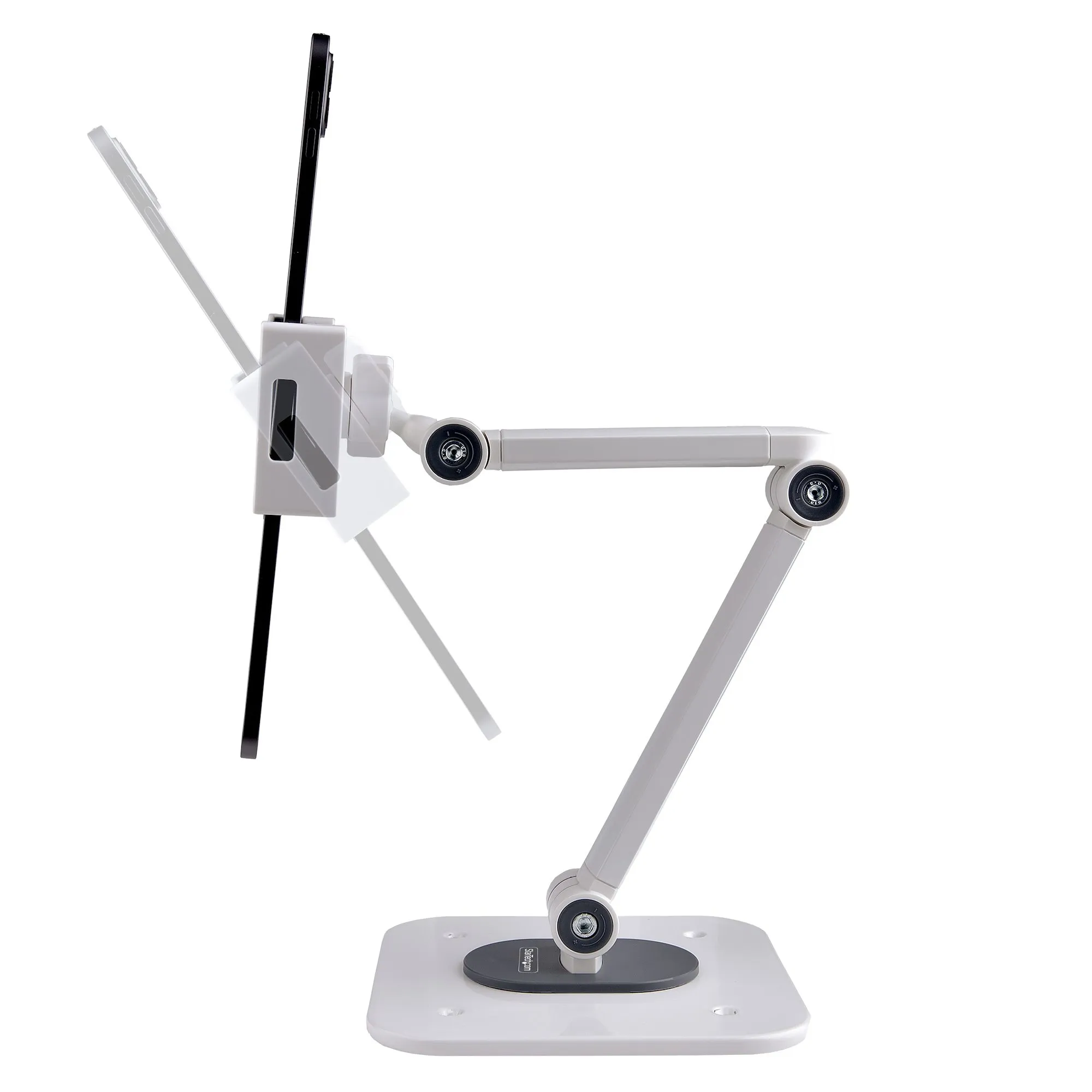 STARTECH.COM Adjustable Tablet Stand Up to 1kg Universal Tablet Stand Holder for Desk / Wall Ergonomic Articulating Tablet Mount