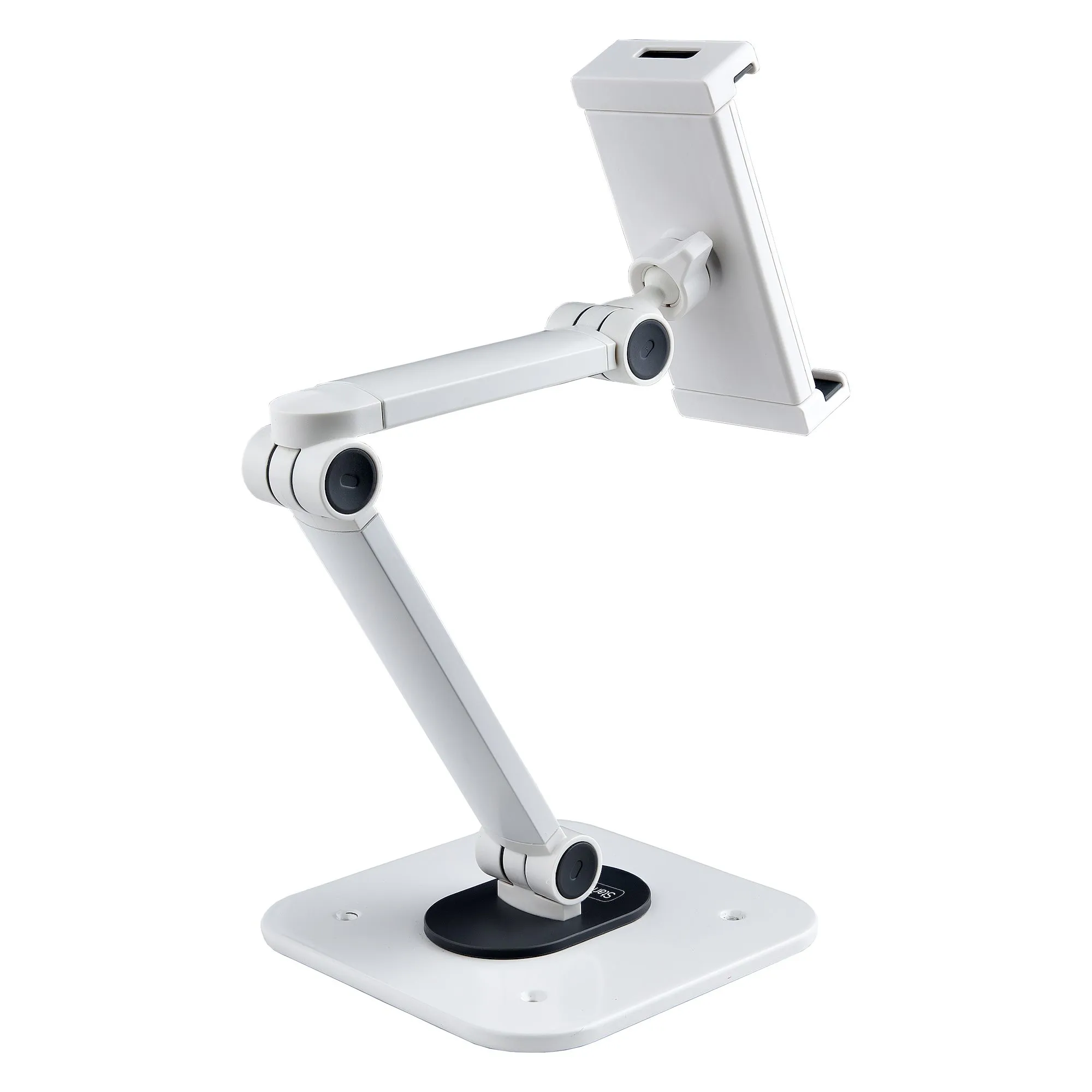 STARTECH.COM Adjustable Tablet Stand Up to 1kg Universal Tablet Stand Holder for Desk / Wall Ergonomic Articulating Tablet Mount