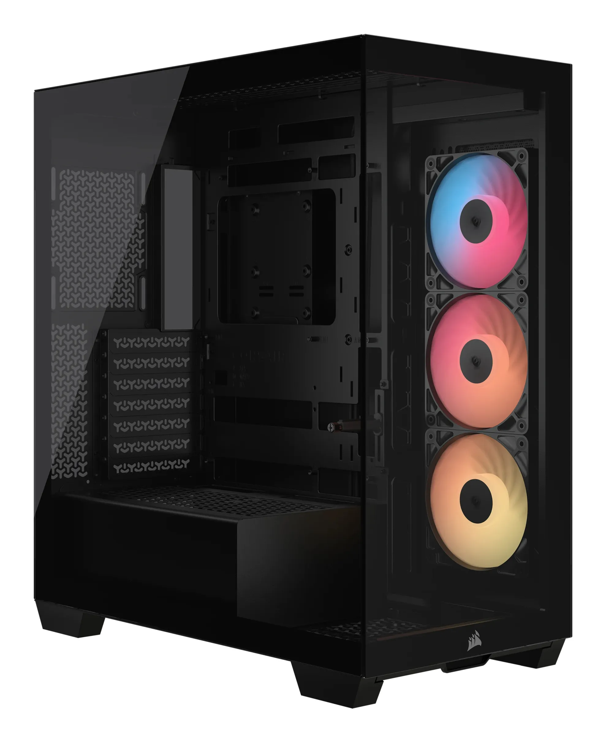 CORSAIR 3500X RS-R ARGB midi-tower chassi med fönster, svart