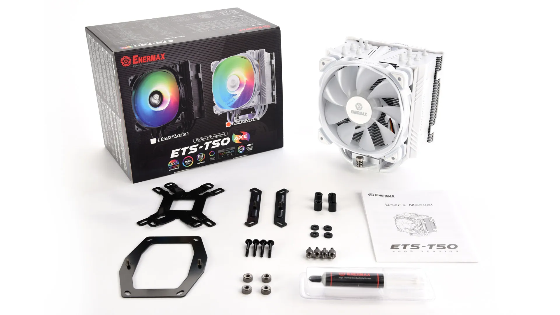 Enermax ETS-T50 AX ARGB - CPU cooler, valkoinen
