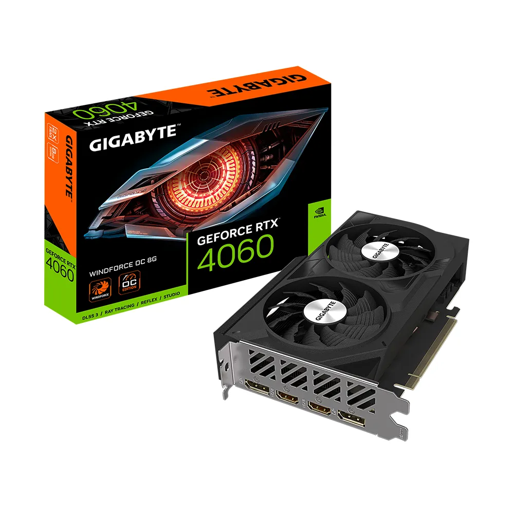 Gigabyte GeForce RTX 4060 WindForce OC 8GB - Graphics card