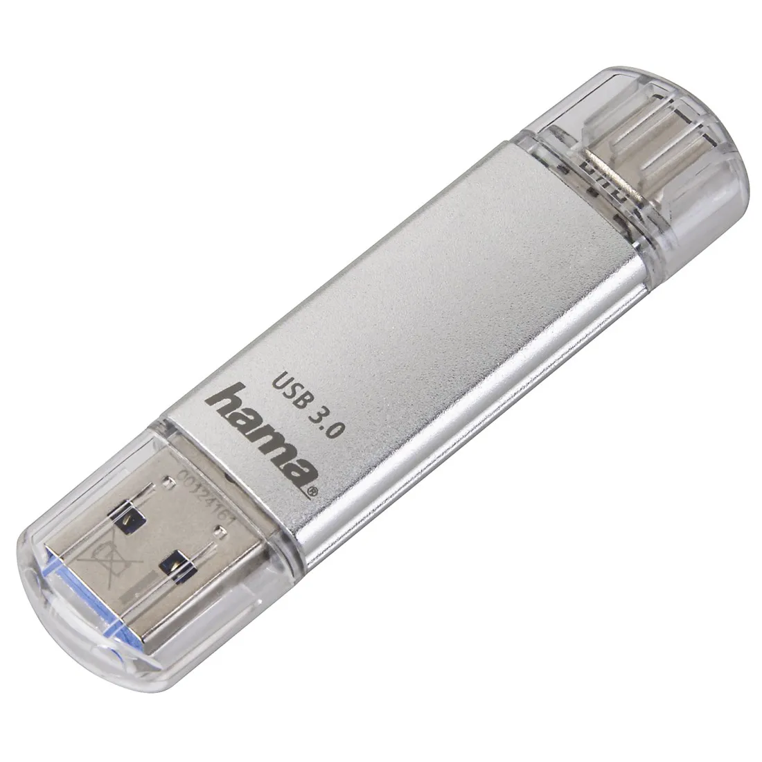 Hama C-Laeta USB 3.2 Gen 1 32 Gt -muistitikku, hopea
