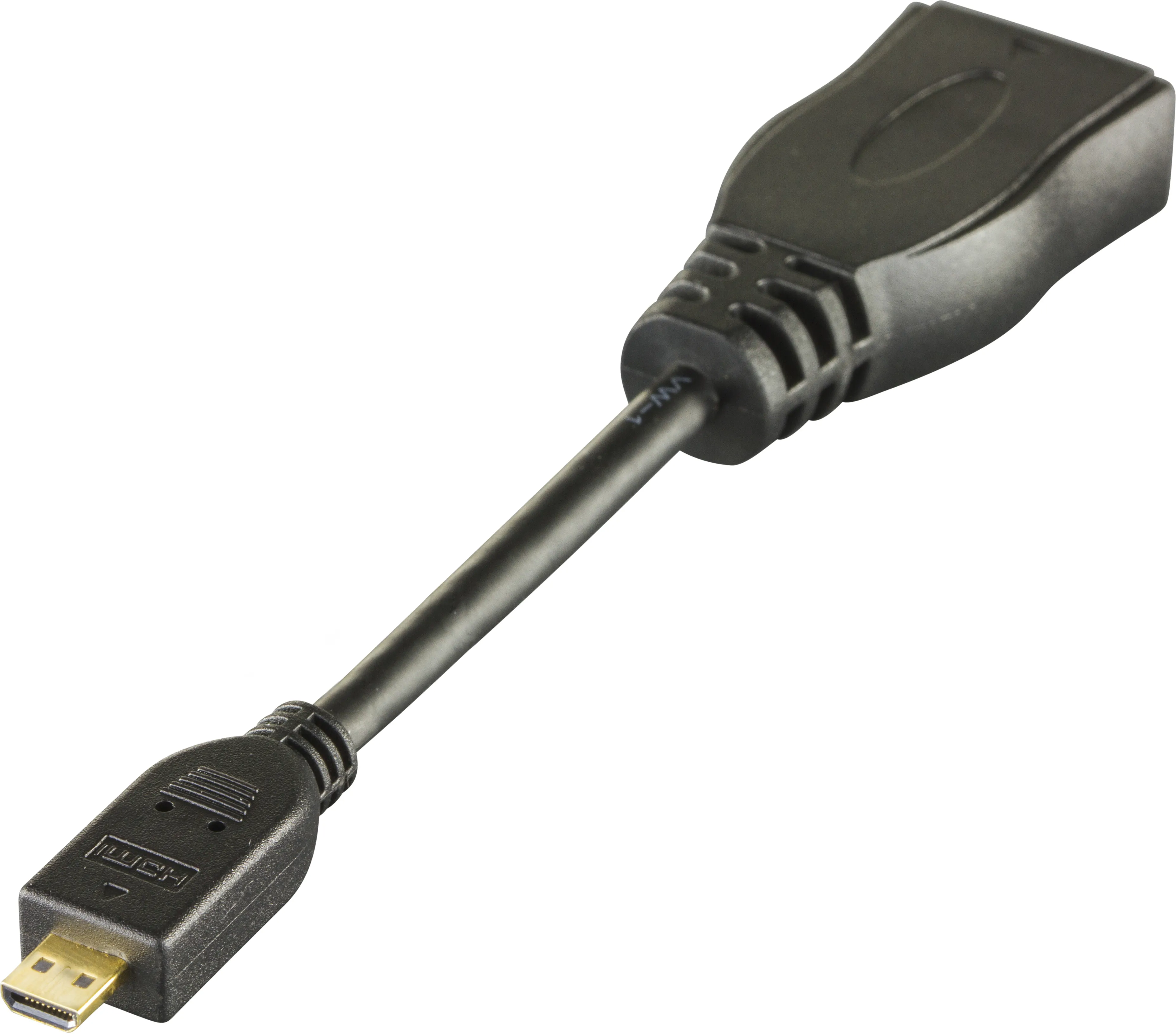 Deltaco  micro-HDMI – HDMI - adapter, Black