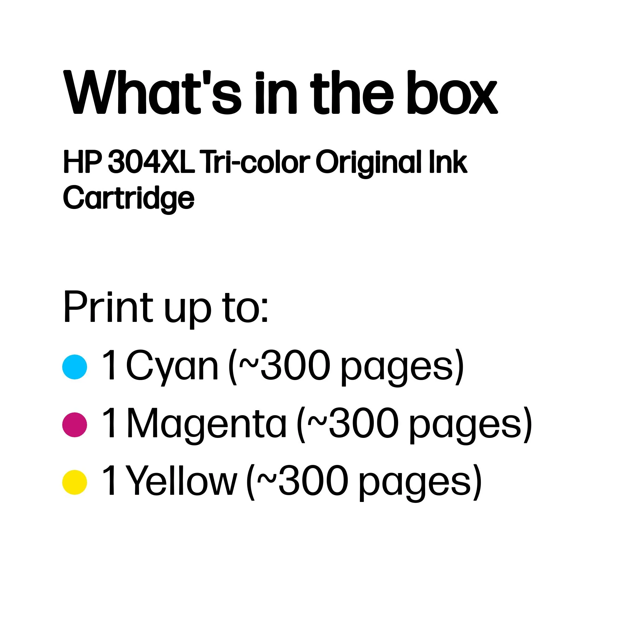 No304XL colour ink cartridge blistered
